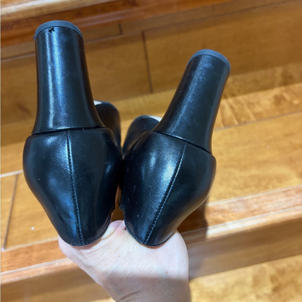Gucci leather pumps black size 37.5 (7-7.5) scalloped, black - Picture 5 of 8